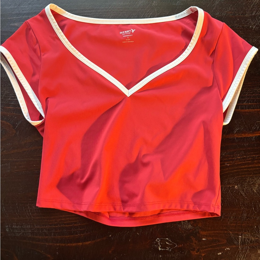 Old Navy Active Red Powersoft Top